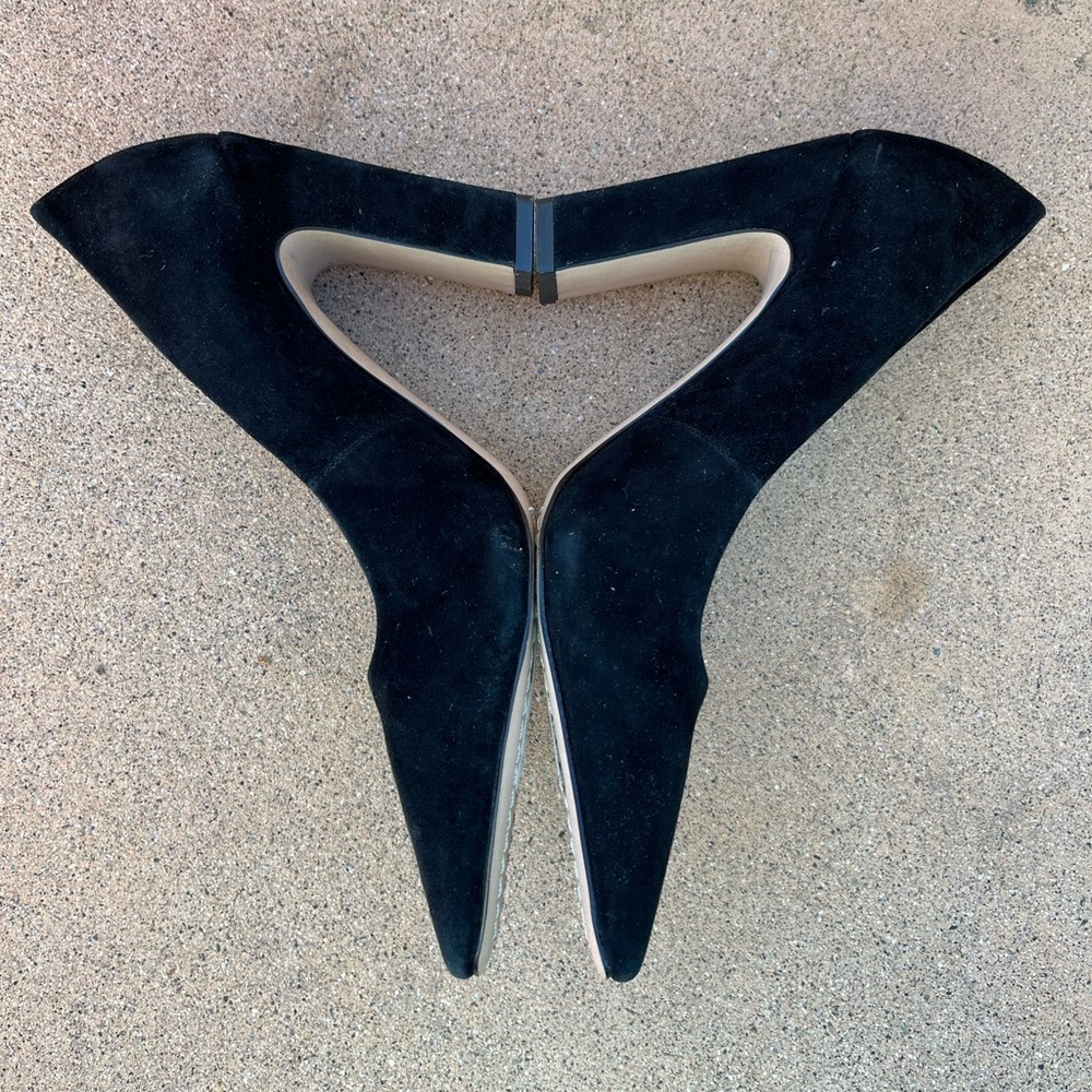 Vince Camuto Sibrina Suede Pump Black 7 - Picture 5 of 8
